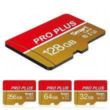 全新高速 Class 10 SD/TF 記憶卡，多種容量可選，紅金配色，快閃記憶卡 32GB/64GB/128GB/256GB 適用於手機、相機、平板電腦、汽車音響和監控設備的安全儲存卡 - 紅金 - 查看 7