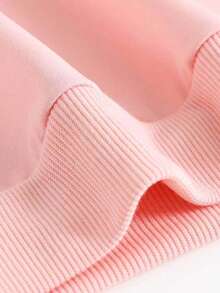 Teen Girls 2 Pieces Set, Bow Print Crew Neck Sweatshirt And Long Pants, New Fashion Casual, Suitable For Travel - Pink - View 7