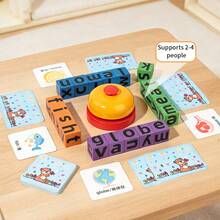 1 Set Children's Word Spelling Game English Enlightenment Letter Matching Blocks Baby Early Education Educational Toy - Multicolor - View 3