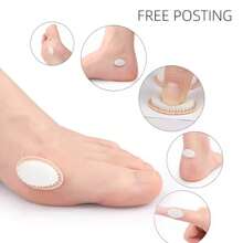 9pcs Oval Foam Foot Callus Anti-Friction Pads, Blister Pads, High Heel Anti-Friction Pads, Foot Care - Multicolor - View 2