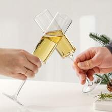 8 pezzi Eleganti Bicchieri da Vino Scanalati di Lusso, Adatti per Bevande Frizzanti, Perfetti per Grandi Banchetti Formali, Ricevimenti di Matrimonio, Cene Aziendali Annuali, Feste di Natale, Feste di Compleanno di Lusso, Addii al Celibato e Serate Romantiche Intime - Multicolore - Visualizzare 6