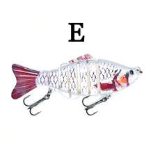 1pc/5pcs 10cm 14.5g Multi-Jointed Fish Lure, Freshwater And Saltwater Universal Realistic Sinking Minnow Hard Bait For Bass And Topmouth - A - View 7