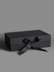 1 st premium svart presentförpackning i kartong, ny stil, personlig presentask med handtag, souvenirask, tom ask - A - Visa 8