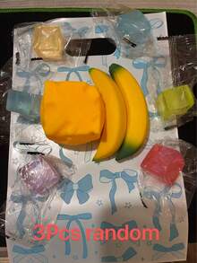 逼真香蕉捏捏樂壓力緩解玩具，超柔軟仿真套裝，惡搞玩具，裝飾，壓力緩解玩具，柔軟觸感，黏性材質，有趣，適合派對、辦公室職員、辦公室摸魚、惡搞，節日必備，超值套裝，(產品為10cm香蕉，PU材質，隨機發貨) 捏捏樂玩具，揉捏，布丁捏捏樂，擠壓玩具，玩具 - 彩色 - 查看 12