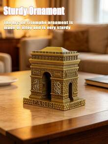 Small/Medium Arc De Triomphe Model Metal, European Retro Creative Home Decor, French Tourist Souvenir - Arc De Triomphe - View 4