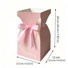 5pcs Flower Box Fresh Flower Bouquet Packaging Box Floral Arrangement Materials Fresh Flower Handbag Flower Basket Handheld Flower Box Wedding Holiday Party Gift Fresh Flower Packaging Box - Gift Box - View 5