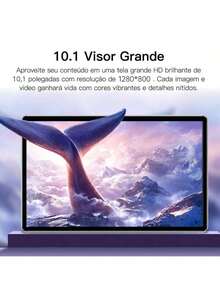 Qetupa 10.1 吋 Android 15 平板電腦，4GB RAM + 64GB ROM，RK3562 四核處理器，WiFi，1280 X 800 HD 螢幕，6000mAh 電池，5MP + 13MP 雙鏡頭，立體聲喇叭，時尚設計，耐用結構 - 粉色 - 查看 2