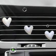 3pcs Slanted Heart Car Air Vent Decor, Vintage Gradient Heart Women's Car Interior Air Conditioning Accessory, Cute Lightweight Fashion, Fragrance-Free - For Decorative Purposes Only - Slanted Heart - View 16
