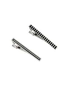 1/2/3 Pcs Classic Tie Bars Clips, Business Shirt Necktie Pin Pinch Clip Set For Men - Multicolor - View 6