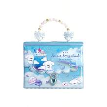 Koleksi Stiker Gaya Jepang Kawaii dengan Sampul Berkilau, Rantai Tangan Manik-Manik, Kunci Hati, Kartun Beruang dan Kucing, Buku Organizer Stiker untuk Scrapbook - Warna - View 12