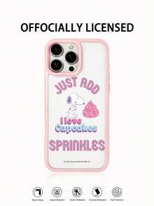 Miniso Officially Licensed Stylish Mickey Mouse Collage Embedded Anti-Fall Striped Creative Raised Camera Cartoon Protective Pattern Unique Thick Anti-Fall Protective Case Compatible With Apple Series IPhone 17 ProMax/Air, 16, 11/12/13/14 Plus/XR/7/8 Plus/15 ProMax - Pink - View 1