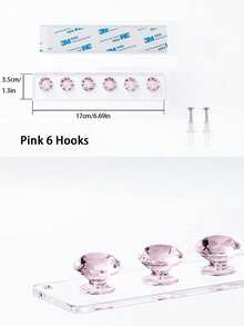 Fashionable Acrylic Necklace Holder With 12 Hooks, Elegant Wall-Mounted Jewelry Organizer, Easily Display Necklaces, Bracelets, Bangles And Rings, Perfect Gift For Fashionable Girls And Women, Ideal For Birthdays, Holidays And Special Occasions. This Chic And Practical Accessory Enhances Your Jewelry Collection, Keeps Your Accessories Within Reach, Adds Charm And Utility To Your Space, A Must-Have For Every Jewelry Lover, Elevate Your Home Decor Style With This Organizer. - Multicolor - View 17
