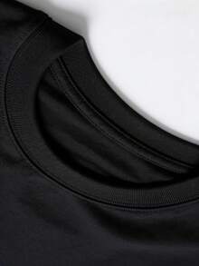 80g, unisex, estilo cuello redondo, transpirable, que absorbe la humedad y no sofoca, cómoda y suave, apta para todas las estaciones, adecuada para regalar en festivales, para hombre y mujer - Negro - Ver 3