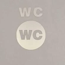 لافتة حمام مرآة أكريليك بأسلوب كلاسيكي لافتة مؤشر WC حمام مع ظهر لاصق لتركيب الباب لافتة أكريليك زخرفية - مقاس واحد - مشاهدة 8
