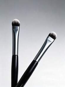 1pc Angled Concealer Brush, Precise Concealing / Eye Blending 2-In-1 Makeup Brush, Beginner-Friendly Beauty Tool - Multicolor - View 6