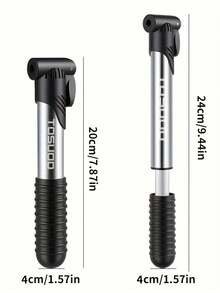 TOSUOD Single Portable Bicycle Mini Air Pump, Small Inflation Cylinder, Universal For Road And Mountain Bikes, Lightweight Compact Easy Storage, Outdoor Cycling Commuting Emergency Tire Repair Inflation Tool Accessory, Perfect For Mountain Bikes, Road Bikes, Basketball And Soccer! - Multicolor - View 3