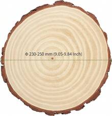 Large Wood Slices (9-10") – Rustic Wooden Rounds For Wedding Centerpieces, Event Decor, And Table Centerpieces Gifts Decors 1pcs - A - View 2