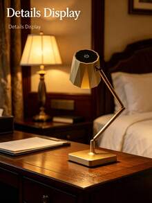 1pc Vintage Adjustable Desk Lamp, 3 Color Temperatures, USB Rechargeable, Adjustable Brightness, Touch Control, Suitable For Bedroom, Office Or Study - Multicolor - View 9