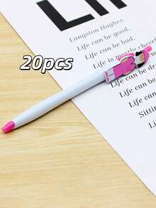 1/7/20/50pcs Custom Creative Ballpoint Pens, Doctor And Nurse Pattern Pen Clip Design, Push-Button Ballpoint Pens, Large Capacity Writing Pens, Suitable For Back To School Learning Supplies During The School Season, Customized Pens For School Event P - Multicolor - View 29
