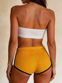 Customizable Women's Home Shorts - Customizable Shorts, Can Be Given As A Personalized Gift To Wife, Family, Friends Or Best Friends - Multicolor - View 3
