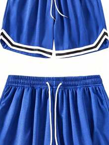 3PCS Men's Plus Size Summer Sports Basketball Shorts Drawstring Elastic Mesh Quick-DryBermuda Shorts - Multicolor - View 5