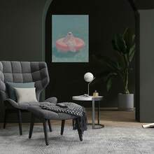 Arte de Pared en Lienzo Flotante Brillante 2D Plano, 1 Pieza - Póster Moderno Retro con Adhesivo en la Parte Trasera Adecuado para Uso, Decoración Elegante Impresa de Alta Calidad para Dormitorio, Oficina - Decoración Colgante para Todo el Año (Sin Marco), 2D Plano - Enmarcado - Ver 2
