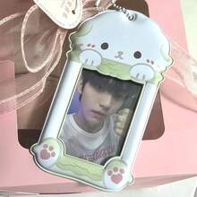 Álbum de almacenamiento de photocards de , álbum de fotos de 3 pulgadas, merchandising de ídolos, llavero con protector de pantalla, álbum de colección de tarjetas pequeñas. - Albaricoque - Ver 11