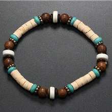 Men's Surfing Necklace, Brown Coconut Shell Necklace, Surfing Necklace, Shell Necklace, Unisex, Seashell Beach Necklace, Summer Accessory - Multicolor - View 16