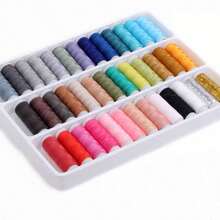 39-Color Sewing Thread Set, 200 Yards Polyester Thread Kit, 402 Multi-Purpose Premium Hand Sewing Thread Assortment - Multicolor - View 11