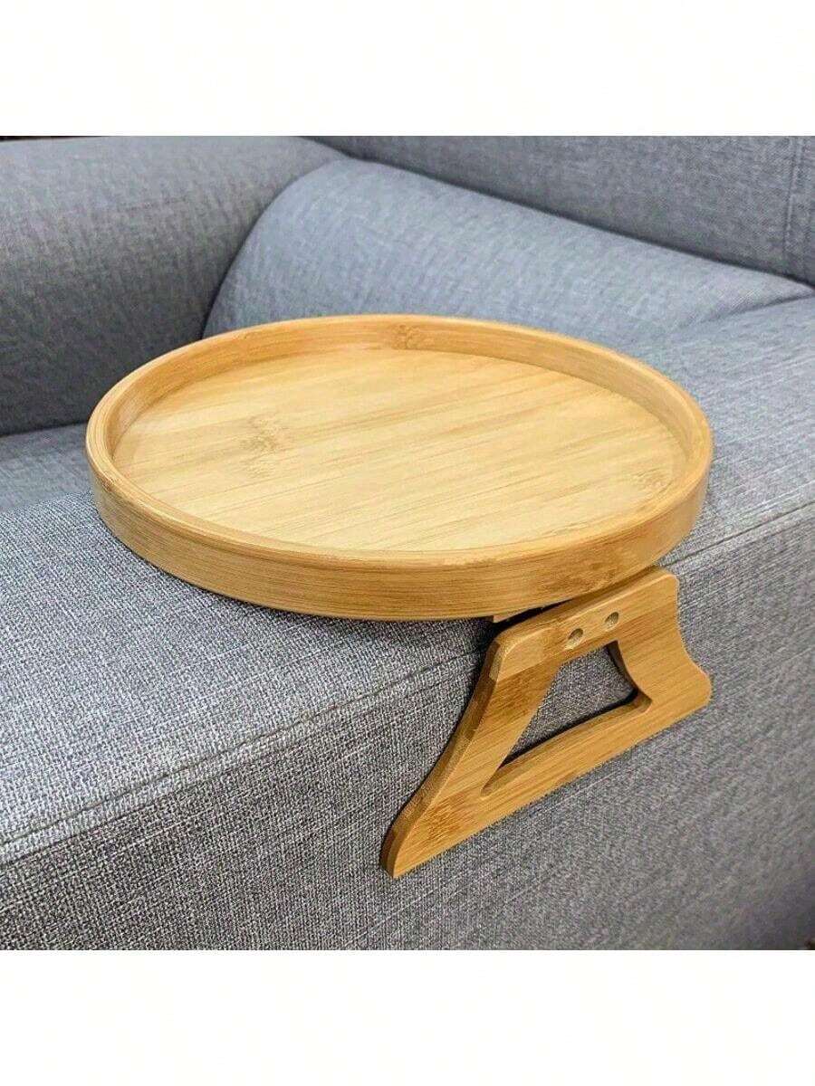 Sofa Arm Tray Couch Arm Clip Table Portable Couch Cup Holder Portable Sofa Armrest Tray For Snacks Drinks Remote Control Coffee - As the Picture - View 1