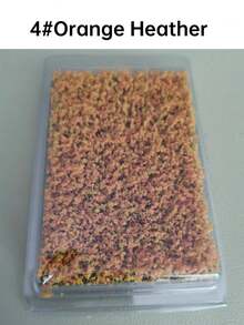 1盒迷你花簇套組，可撕裂塑膠材質，適用於不對稱花卉與微縮場景，8.5*5.8cm/3.34*2.28in，完美搭配火車、鐵路與農舍景觀，手撕草，適合DIY微縮場景與微縮裝飾 - 彩色 - 查看 28