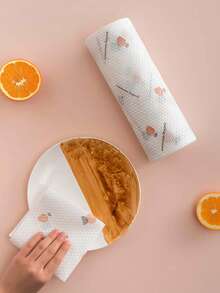 1 Roll (200 Sheets)/100/50 Sheets Ultra Soft Microfiber Non-Woven Multi-Purpose Kitchen Paper Towel Roll - Washable, Reusable, Kitchen Towels, Suitable For Kitchen, Bathroom, Outdoor - Perfect For Party Cleaning And As A Gift, Bathroom Essential - Multicolor - View 6