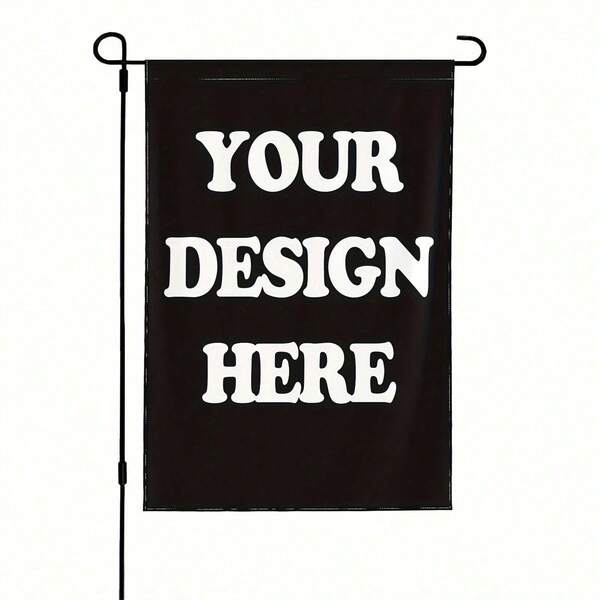 Customizable Double-Sided Garden Flag Outdoor Yard Decoration With Personalized Image, Text, And Logo - Unique Gift For Indoor And Outdoor UseSuitable For Outdoor And Indoor Decor, Yard, Home, Double Sided No Pole Included Multipurpose Use.