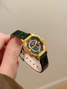 1件優雅精緻女款腕錶，適合日常佩戴，獨特禮物 - 金色 - 查看 7