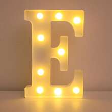 16cm 家居裝飾白色發光 A-Z LED 字母燈,電池供電,臥室裝飾字母夜燈,婚禮裝飾,生日派對裝飾,女孩房/兒童房裝飾字母燈,節日居家酒吧裝飾字母燈,字母燈 - 21cm白色 - 查看 23