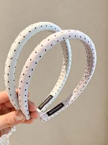 1pc Japanese Retro Plaid Twisted Hair Hoop, Summer Plaid Hair Clip, Girl Style Hair Accessory, Anti-Slip Toothed Hair Clip Headband - Multicolor - View 4