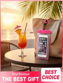 1pc Universal Waterproof Bag - Waterproof Phone Case For Swimming And Diving. Essential For Cruise Trips, Beach Outings, Summer Camping And Vacations. - Multicolor - View 6