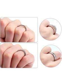 5-1pc Invisible Ring Size Adjuster, Suitable For Loose Rings, Soft Ring Protector, Multi-Size Foam Ring Size Adjustment Spacers, Unisex Jewelry Size Adjustment Set - Multicolor - View 4