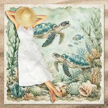 1pc Turtle Pattern Beach Mat, Extra Large Beach Mat, Lightweight And Durable. Perfect For Travel, Camping And Picnic. Adult Extra Large Size. Perfect For Beach And Outdoor Adventures - Style8 - View 8