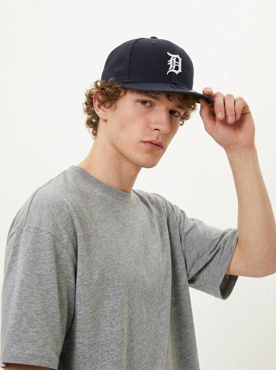 New Era Detroit Tigers Team Color Basic 9FIFTY Men's Snapback Navy/Gray - Negro - Ver 1