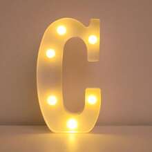 16cm 家居裝飾白色發光 A-Z LED 字母燈,電池供電,臥室裝飾字母夜燈,婚禮裝飾,生日派對裝飾,女孩房/兒童房裝飾字母燈,節日居家酒吧裝飾字母燈,字母燈 - 21cm白色 - 查看 32