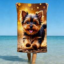 1pc Realistic 3D Dolphin Print Microfiber Beach Towel, Quick Dry Sand Resistant Super Absorbent Swimming Towel, Large Rectangle Beach Blanket For Summer Vacation Pool Travel Camping Bath Use - Multicolor - View 11