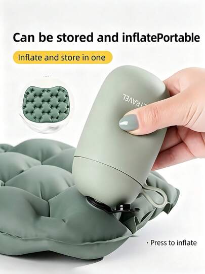 Premium Compact Inflatable Seat Cushion With Storage Tube And Carabiner Waterproof Portable Air Chair Pad For Men Women And Campers Heavy-Duty Camping Sitting Mat Ideal For Stadium Bleachers Travel Essential Accessories Outdoor Gear