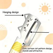 1PC/2PCS Home Peeler, Minimalist Fun Multi-Function Fruit Peeling Knife, Non-Slip Comfortable Grip Kitchen Common Fruit And Vegetable Peeling Tool, Suitable For Processing Potatoes, Apples, Hard Skin And Soft Skin Ingredients, Peeler For Daily Meal Preparation - Multicolor - View 6