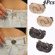 1Pc/2/3/4Pcs Jeans Waist Buckle, Universal Waist Adjuster For Skirts And Pants, Tool-Free Adjustable Buckle, Multiple Colors Available - Multicolor - View 28