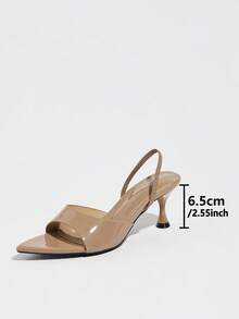Women's High Heel Sandals, Vacation - Khaki - View 9
