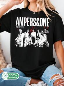 AMPERSANDONE Live Tour Born To Define T-Shirt, AMPERS&ONE Definition T-Shirt, My First Tour T-Shirt, Ampersandone Member Tee - Black - View 1