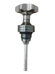 Universal Aluminum Alloy Motorcycle Engine Oil Dipstick, Plum Blossom Shaped Oil Level Gauge Cap, Suitable For GY6 Scooter Crankcase, Compatible With Honda Suzuki Modified Models - A - View 10