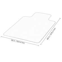 Chair Mat With Lip, 36 X 48-Inch Office Chair Mat For Low Pile Carpeted Floors, Clear Floor Protector Rug With Studded, Non-Slip & Easy To Clean, Smooth Glide Under Desk Rug For Home Office - 36 X 48-inch, PET - View 10