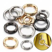 5pcs Alloy Spring Buckle Open Ring Carabiner Connector Round Ring Keychain For Handmade DIY Jewelry Accessories - 5pcs - View 9